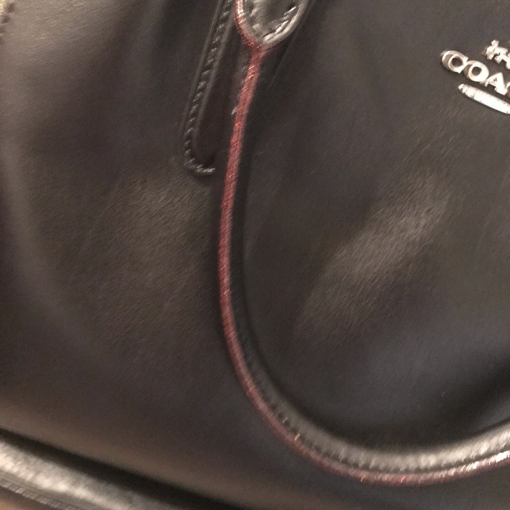 Camo Floral Red, Green and Black Rose Coach Bag - Picture 7 of 7